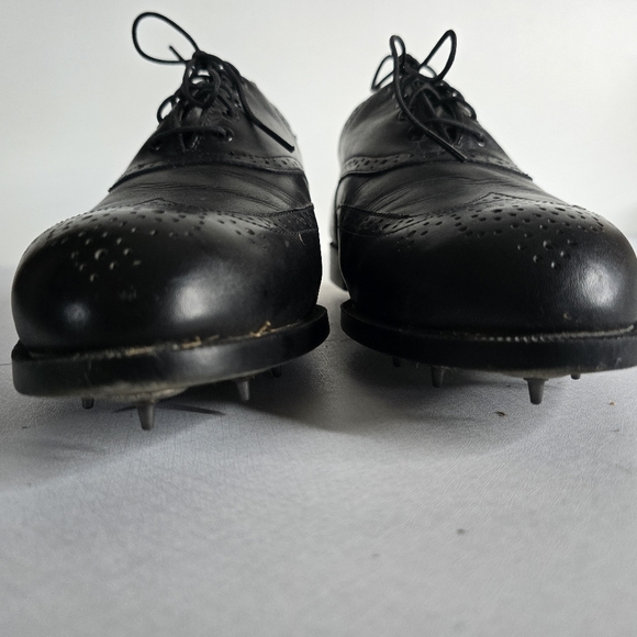 Men's Leather Spike Classics Golf Shoes - Picture 13 of 14